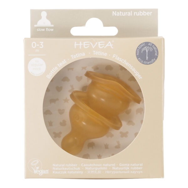 Hevea - Baby Glazen flessen 120 ML (2-PACK)
