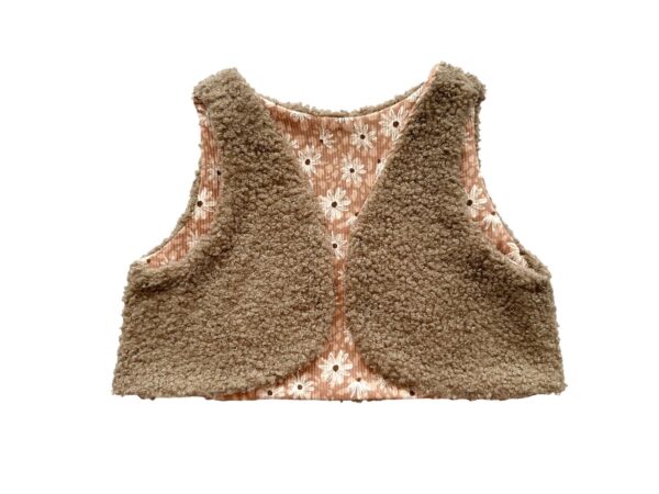 Teddy Gilet Flower