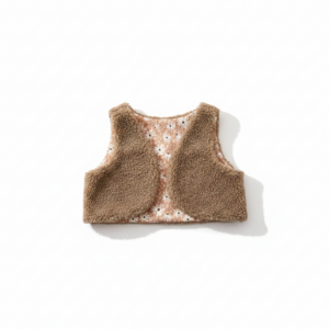 Teddy Gilet Flower