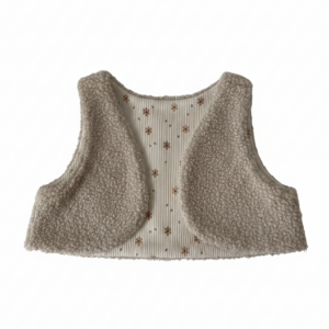 Teddy Gilet Mini Flower