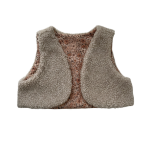 Teddy Gilet Flower New